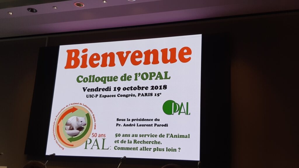 Le GRAAL était présent pour les animaux de laboratoire au colloque de l’OPAL du 19 octobre 2018 à Paris